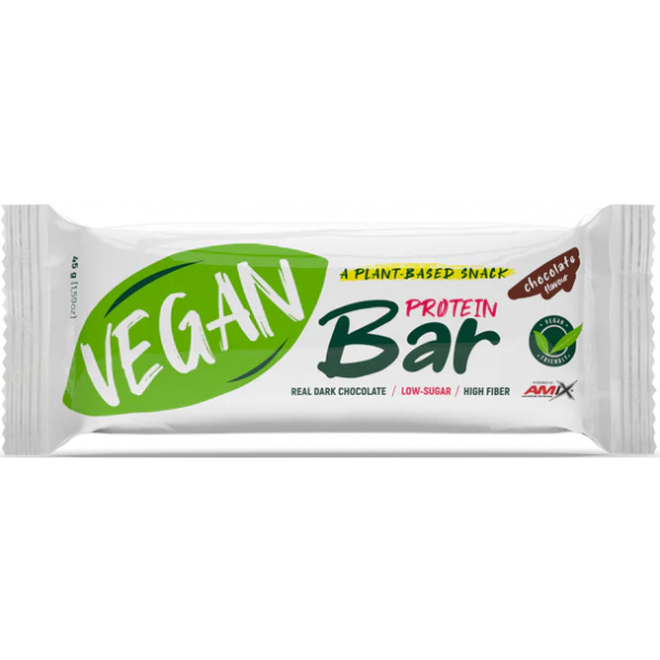 Батончик з рослинним білком, Amix, Vegan Protein Bar - 45 г