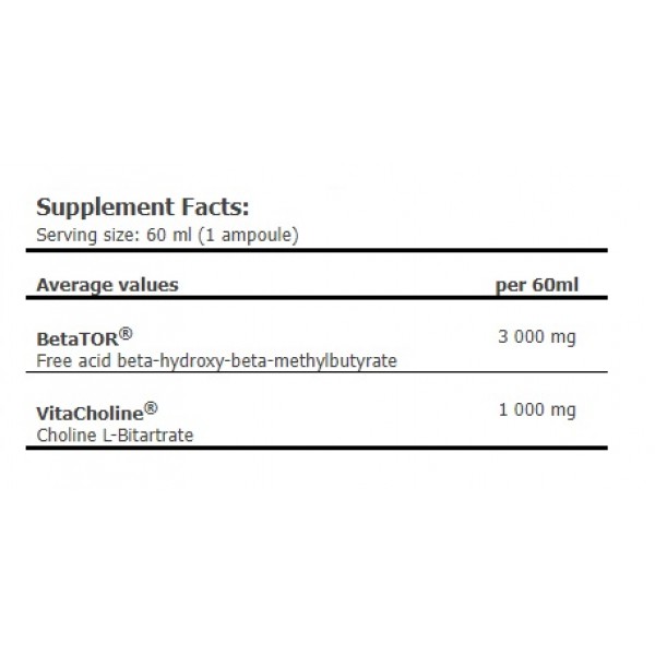 Шот для восстановления с НМВ, Amix, BetaTOR® LIQUID SHOT - 60 мл 