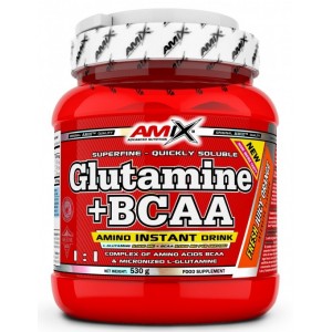 Аминокислотный комплекс ВСАА + Глютамин, Amix, L-Glutamine + BCAA - 530 г
