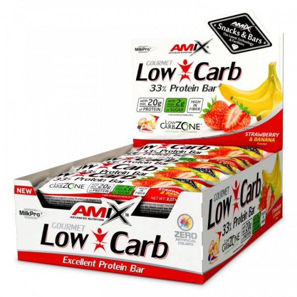 Протеиновый батончик, Amix, Low-Carb 33% Protein Bar - 60 г