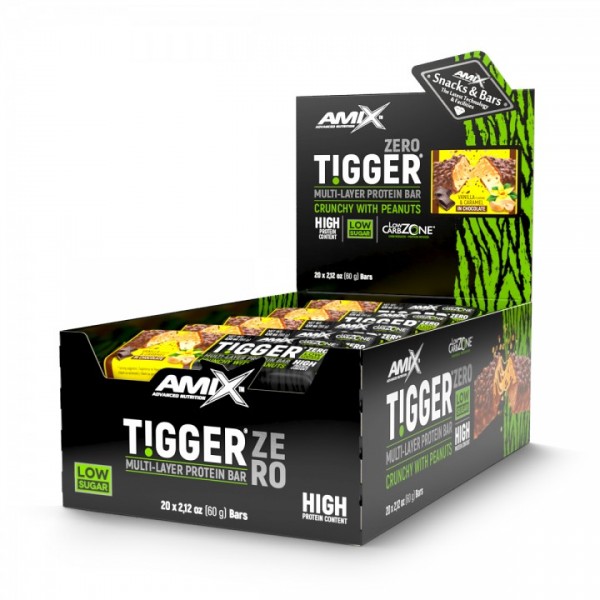 Протеиновый батончик без сахара, Amix, TiggerZero Multi-Layer Protein Bar - 60 г