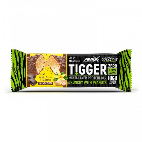 Протеиновый батончик без сахара, Amix, TiggerZero Multi-Layer Protein Bar - 60 г