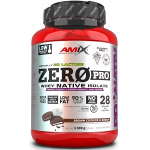 Сироватковий ізолят, Amix, ZeroPro Protein - 1 кг - Темне печиво з вершками