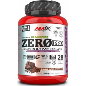Сироватковий ізолят, Amix, ZeroPro Protein - 1 кг - Подвійний голландський шоколад