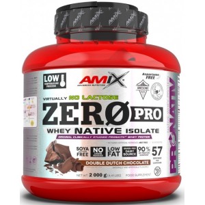 Сироватковий ізолят, Amix, ZeroPro Protein - 2 кг - Подвійний голландський шоколад