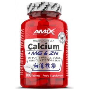 Кальций+Магний+Цинк, Amix, Ca+Mg+Zn - 100 таб