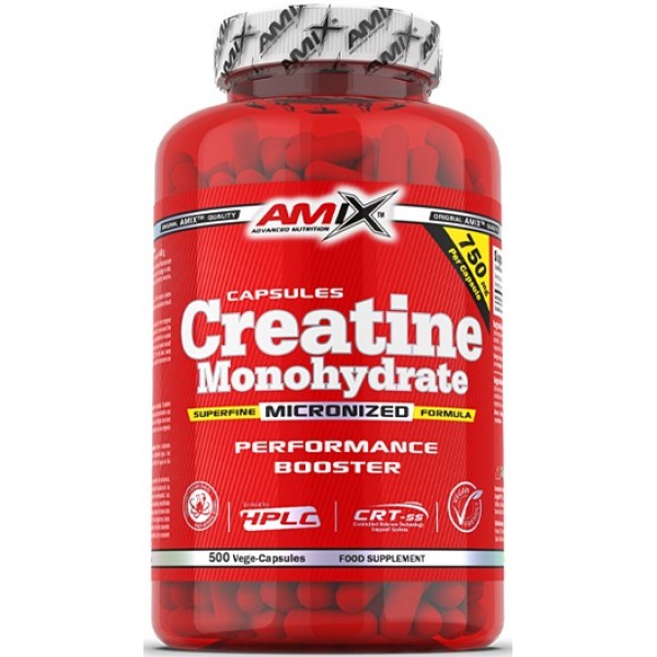 Креатин моногідрат, Amix, Creatine monohydrate 750 мг - 500 капс