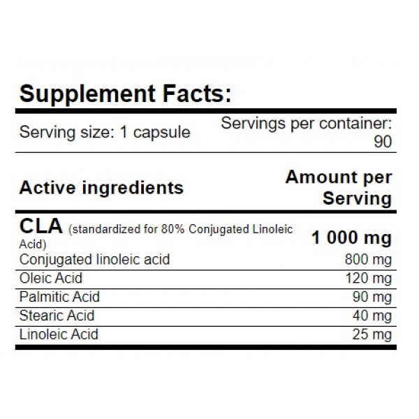 Конъюгированная линолевая кислота 1000 мг (КЛА), Amix, GreenDay CLA 1000 - 90 гель капс