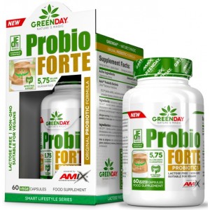 Пробиотики для улучшения микрофлоры кишечника, Amix, GreenDay ProVegan Probio Forte - 60 веган капс