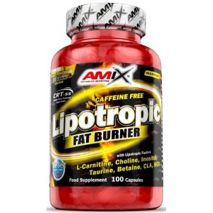 Жиросжигатель без кофеина, Amix, Lipotropic Fat Burner - 100 капс