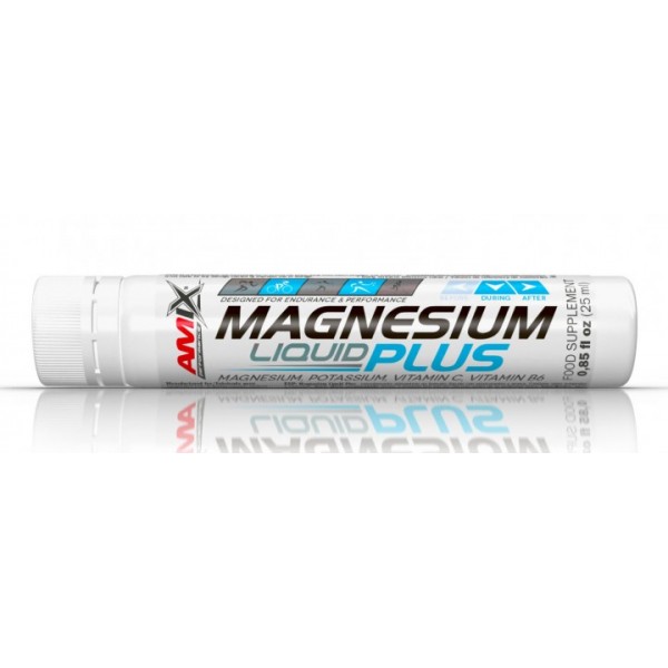 Магний + Калий в шотах, Amix, Magnesium liquid Plus - 25 мл