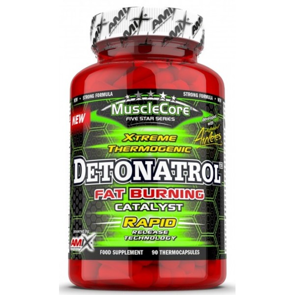 Багатокомпонентний термогенний жироспалювач, Amix, MuscleCore® Detonatrol Fat Burner - 90 капс