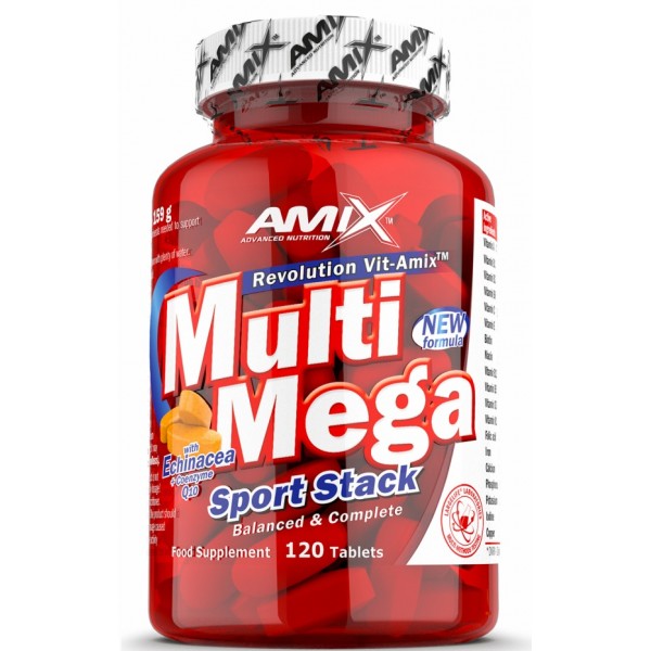 Витаминно-минеральный комплекс , Amix, Multi Mega Stack - 120 таб