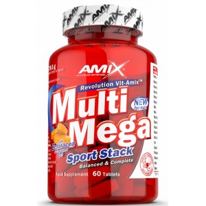 Вітамінно-мінеральний комплекс, Amix, Multi Mega Stack - 60 таб
