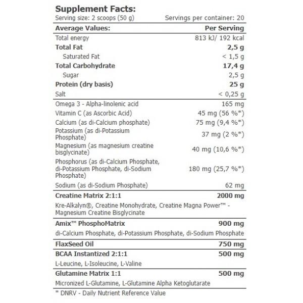 Протеин с углеводами, креатином и электролитами (пробник), Amix, Reco-Pro Protein - 50 г