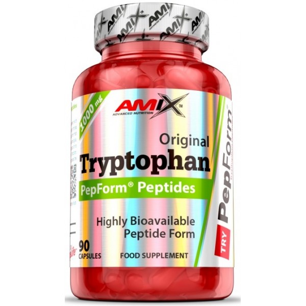 Незаменимая аминокислота Л-Триптофан, Amix, Tryptophan PepForm Peptides 500 мг - 90 капс