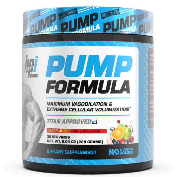 Предтрен на памп без кофеина, BPi, Pump Formula (O’Hearn) - 240 г