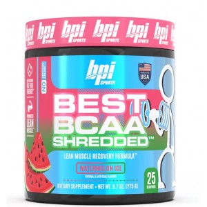 Аминокислоты ВСАА + Л-карнитин, BPi, Best BCAA Shredded - 300 г - Арбуз