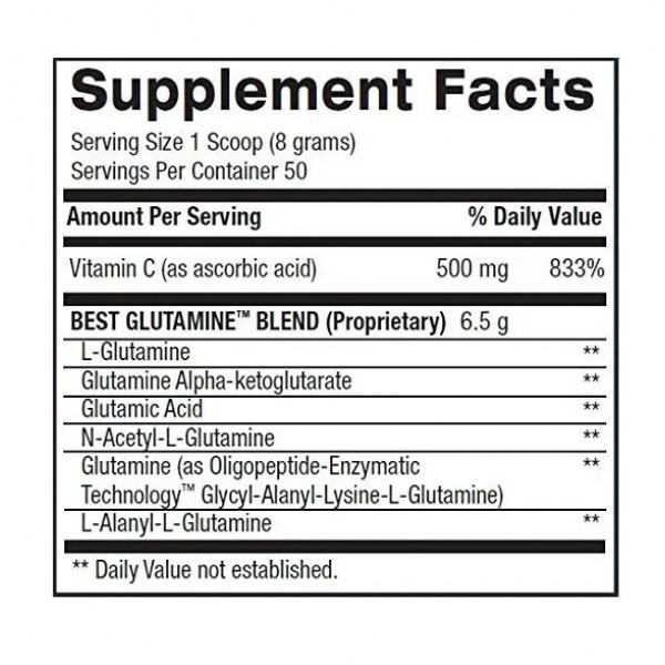 Смесь 6 форм Л-Глютамина, BPi, Best L-Glutamine - 400 г