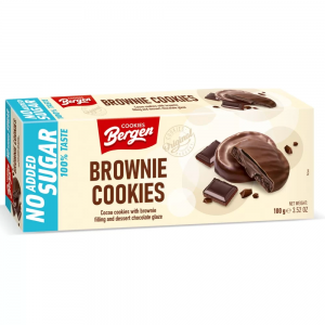 Печиво Bergen брауні (без цукру) - 128 г 