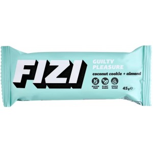 Батончик з горіхами, FIZI, Guilty Pleasure - 45 г - Кокосове печиво-Мигдаль