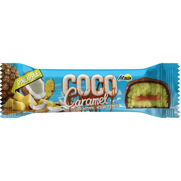 Батончик с кокосовой стружкой, FitWin, Coco Caramel - 40 г
