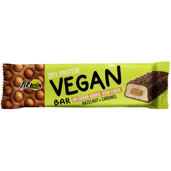 Батончик з рослинним білком, FitWin, Vegan Bar 20% - 50 г