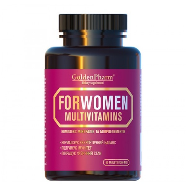 Мультивитамины для женщин Golden Pharm - 60 таб