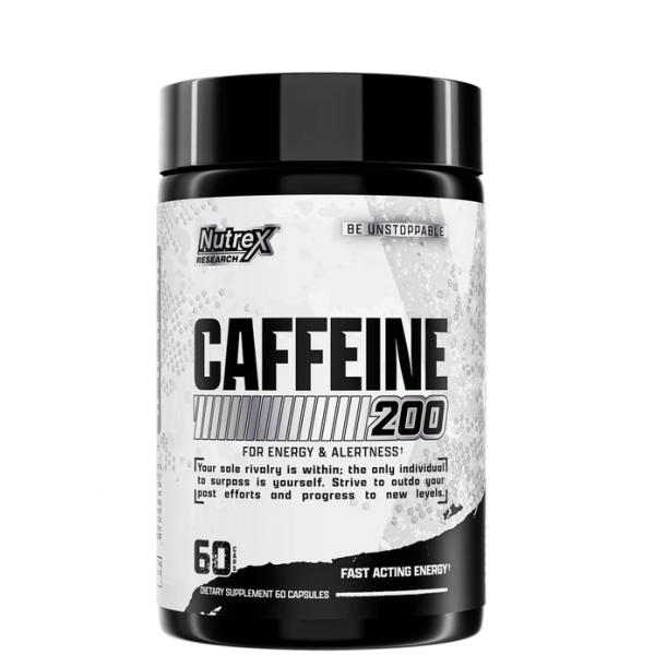 Кофеин 200 мг, Nutrex Research, Caffeine 200 Powder - 60 капс