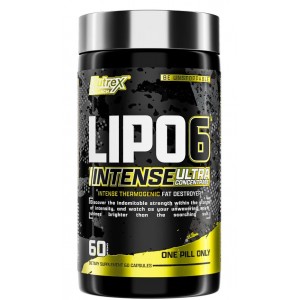 Комплекс для схуднення, Nutrex Research, Lipo-6 Black Intense Int UC - 60 капс