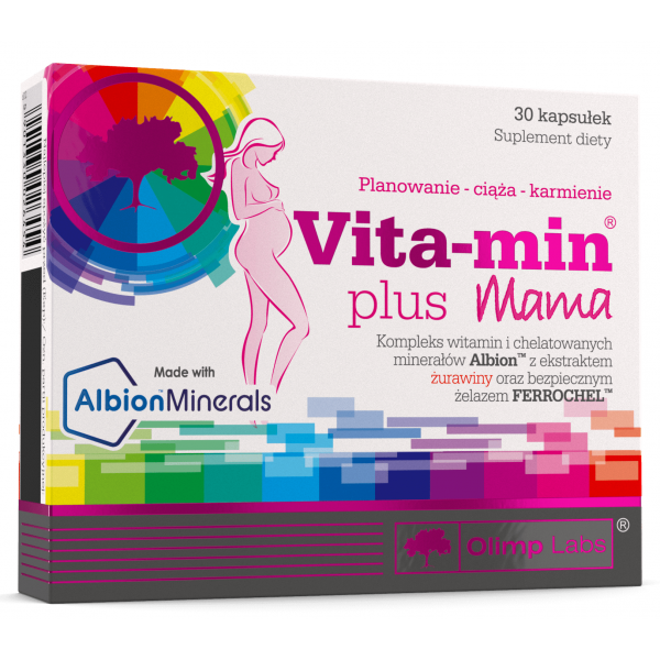 Витамины и минералы в хелатной форме для беременных женщин, Olimp Labs, Vitamin + Mama - 30 капс