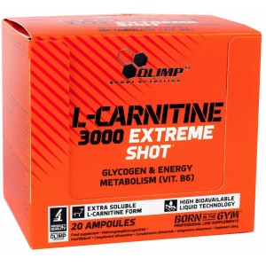 Шоты Л-карнитина (упаковка), Olimp Labs, L-Carnitine 3000 Extreme Shot 20 х 25 мл