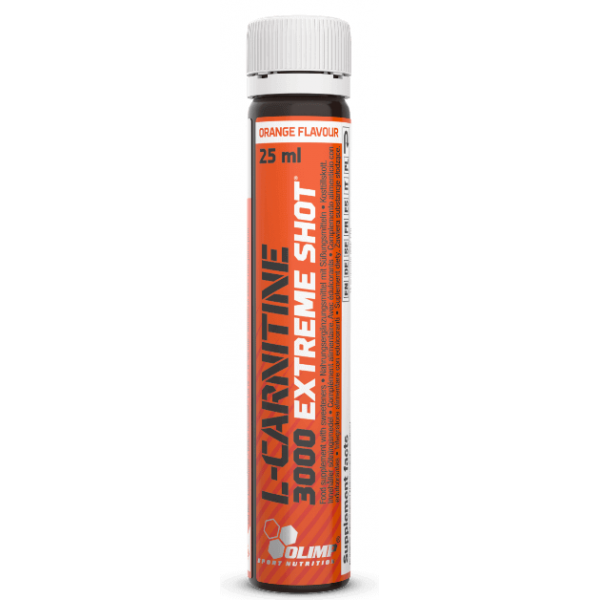 Шоты Л-карнитина (упаковка), Olimp Labs, L-Carnitine 3000 Extreme Shot 20 х 25 мл