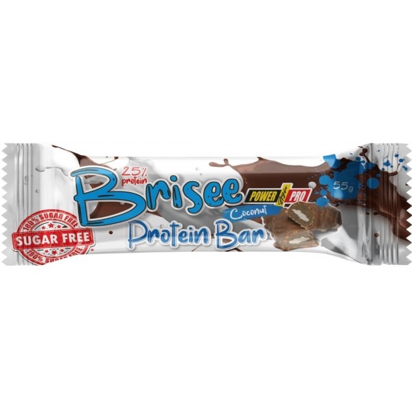 Протеиновый батончик без сахара, Power Pro, Brisee bar 25% - 55 г