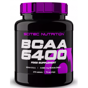 Аминокислоты ВСАА в таблетках, Scitec Nutrition, BCAA 6400 - 375 таб