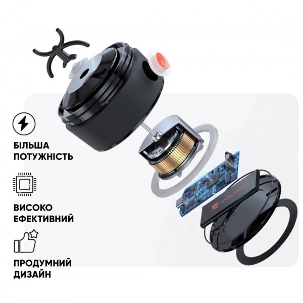 Шейкер електричний, Voltrx, Gallium - 600 мл - Червоний