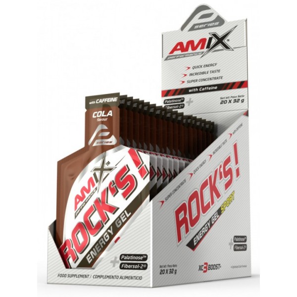 Изотонический гель с кофеином, Amix, Performance Rock´s Gel with caffeine - 32 г