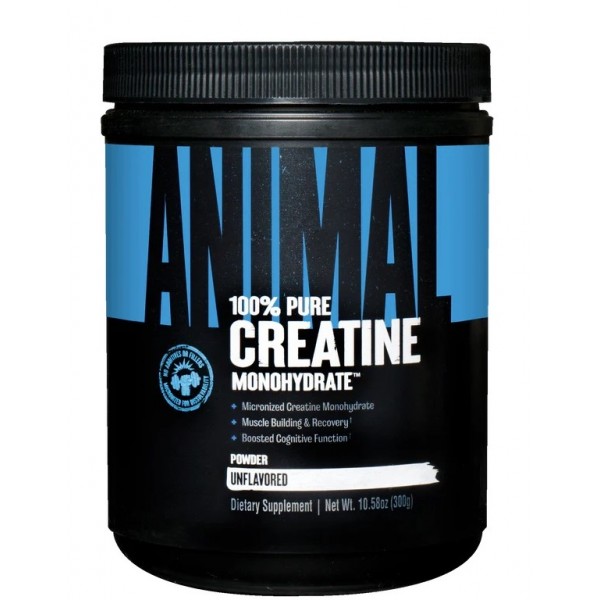 Микронизированный креатин моногидрат, Universal Nutrition, Animal Creatine Powder - 300 г