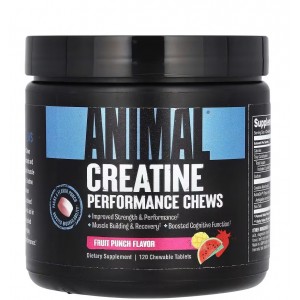 Креатин в жевательных таблетках, Universal Nutrition, Animal Creatine Chews - 120 жевательных таблеток