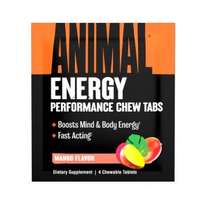 Энергетические таблетки, Universal Nutrition, Animal Energy  Chews - 4 жевательные таблетки