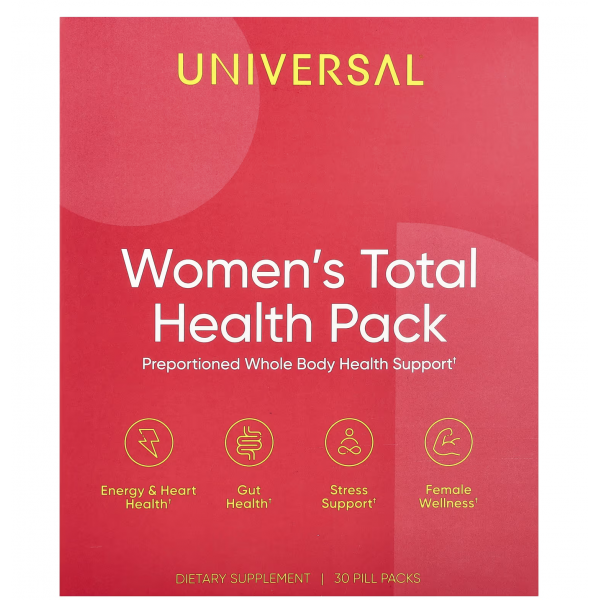 Комплекс для женского здоровья, Universal Nutrition, Women's Total Health - 30 пак