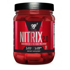 Предтренировочный комплекс, Окись азота, BSN, Nitrix 2.0 - 90 таб