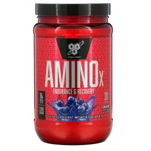 Аминокислоты для тренировок, BSN, Amino X 435г - виноград