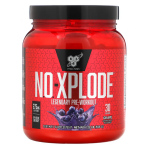 Предтренировочный комплекс с кофеином, N.O.-Xplode 3.0 Pre-Workout 555 г - виноград