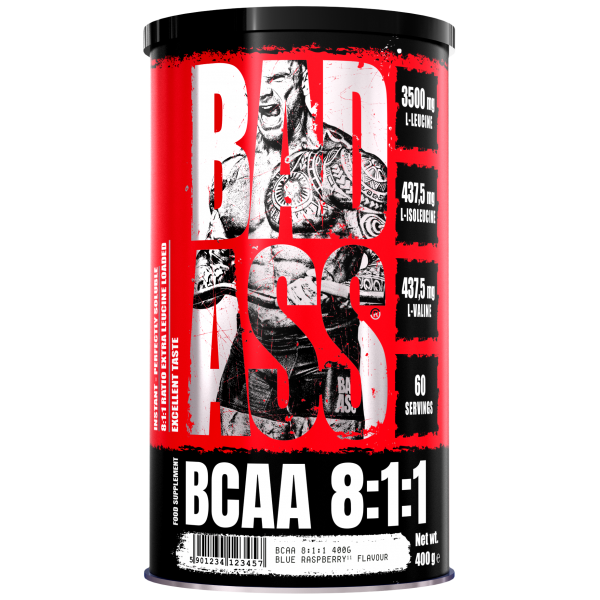 Незаменимые аминокислоты ВСАА 8:1:1, BAD ASS, BCAA 8:1:1 - 400 г 