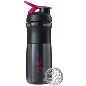 Шейкер Blender Bottle, SportMixer с шариком 820 мл Black/Pink