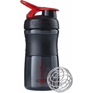 Шейкер с шариком, Blender Bottle, SportMixer - 590 мл - Black\Red