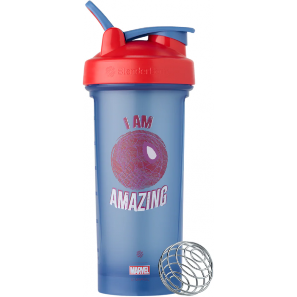 Шейкер спортивный, BlenderBottle, Classic Loop Pro Marvel Spider Man - 820 мл 