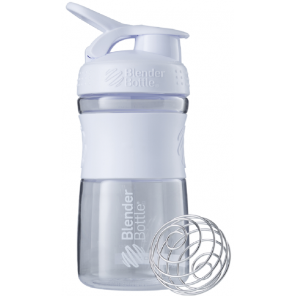 Шейкер с шариком, Blender Bottle, SportMixer - 590 мл - White