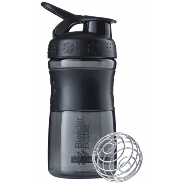 Шейкер с шариком, Blender Bottle, SportMixer - 590 мл - Black